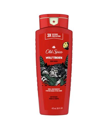 Old Spice Wild Collection Wolfthorn Scent Body Wash 16 Fl Oz (Pack of 3) - Refreshing Wild Scent - 48 Fl Oz Total - Buy Online on GoSupps.com