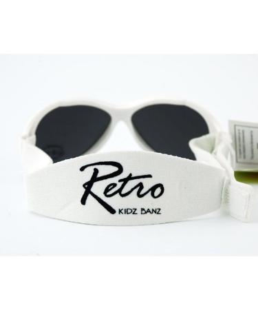 Baby Banz Retro Banz Wrap Sunglasses - White, Size KIDS 2-5 Years - Buy Online on GoSupps.com