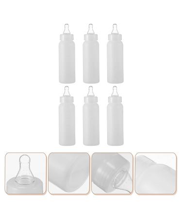 6pcs 250ml Calf Feeding Bottles | Lamb Goat Milk Feeder Set | Baby Nursing Bottle with Teat Nipple | Sheep Replacement Feeding Bottle Kit - Buy Online on GoSupps.com