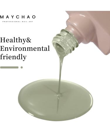 MAYCHAO Green Gel Nail Polish 1Pc 15ML Olive Green Gel Polish Soak Off UV LED Nail Polish Spring Green Gel Nail Polish Nail Art Starter Manicure Salon DIY at Home 0.5 OZ - Buy Online on GoSupps.com