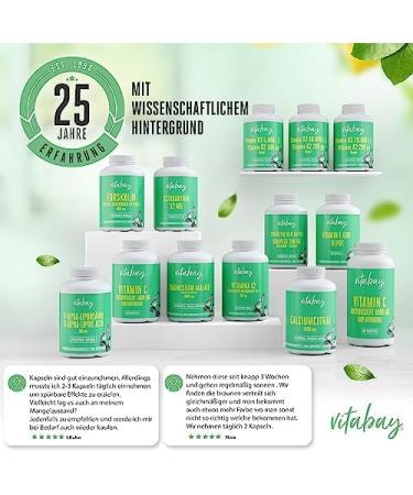 VITABAY Beta Carotene Depot Capsules - 180 Vegan Softgels 25 000 I.E for Enhanced Tanning & Vitamin A Boost - Buy Online on GoSupps.com