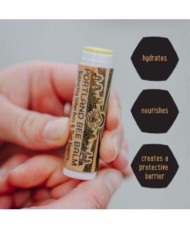 Portland Bee Balm Rose Garden Lip Balm - Handmade Beeswax Blend (3 Pack) - Buy Online on GoSupps.com