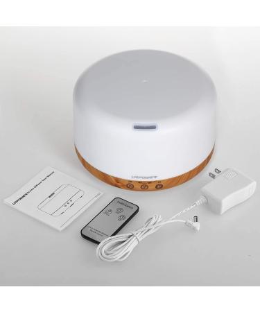 URPOWER 1000ml Essential Oil Diffuser with Remote Control - 5-in-1 Ultrasonic Aromatherapy Humidifier - Adjustable Mist Mode, 4 Timer Settings - 20 Hrs Runtime - Large Room, Study, Yoga, Spa - A-yellow - Buy Online on GoSupps.com