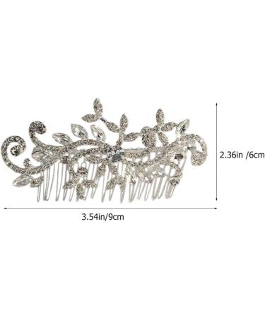 Beaupretty Hair Toppers Hair Combs Hair Side Combs Wedding Hair Comb Rhinestone Hair Comb Hair Comb Clips Bridal Hair Comb Rhinestone Hair Side Comb Zinc Alloy Bride Manual White Accessories - Buy Online on GoSupps.com