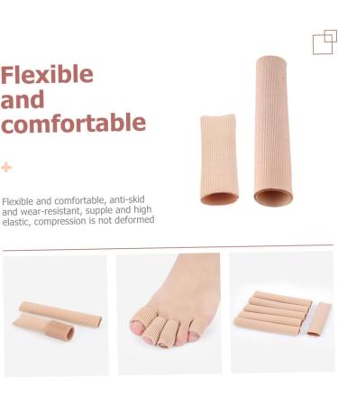 FRCOLOR 2pcs Toe Covers - Anti-Wear Protector Safety Toe Shoe Caps - Khaki Sebs Toe Sleeves for Finger Protection - Buy Online on GoSupps.com