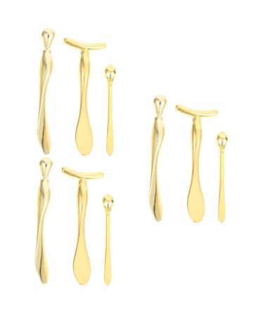 Healeved 9pi ces Outils De Pour Contour Yeux Applicateur Pratique De Cuill res De Massage Pour Soins Visage R duit Et Am liore Absorption Hydratantes