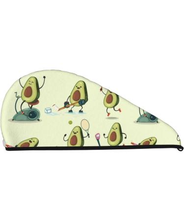 Avocado Exercise Microfiber Hair Towel - Soft Super Absorbent Coral Velvet Wrap for Long Curly & Thick Hair - Buy Online on GoSupps.com