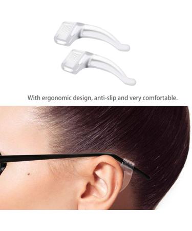 Doitool Anti-Slip Glasses Ear Pads - 10 Couples Durable Silicone Clear Temple Tips for Glasses & Sunglasses - Buy Online on GoSupps.com