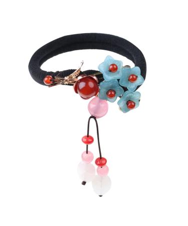 minkissy 1pc Vintage Hair Tie Hanfu Hair Accessories Chinese Hair Accessories Decorative Hair Ties Bead Hair Ties Pearl Hair Cosplay Hair Accessorie Agate Hair Rope Lady Hair Bands Headgear