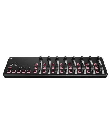 2 Slim-Line USB Controller Portable MIDI Control Surface with USB Cable (Color : Black) (Black)