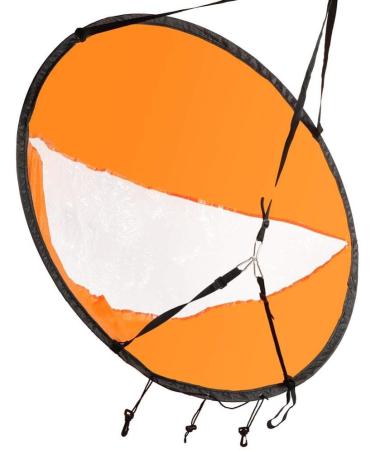 Vbest Life 42 Kayak Wind Sail Kit with Clear Window - Foldable Downwind Paddle for Kayaks, Canoes, Inflatable Boats, Paddle Board | Orange - Buy Online on GoSupps.com
