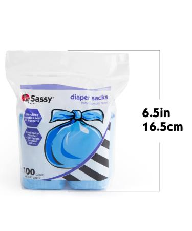 Sassy Disposable Scented Diaper Sacks - 100 Count - Blue (40012) - Pack of 1 - Buy Online on GoSupps.com