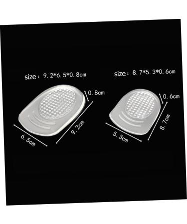 NOLITOY 12 Pairs Silicone Heel Increase Insoles - Orthotic Foot Pads for Comfort & Support - Invisible White Shoe Insoles - Buy Online on GoSupps.com