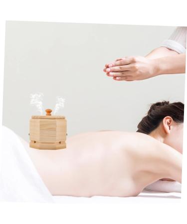 Beaupretty Moxibustion Box - Universal Wooden Brackets for Health & Wellness | 12.5x12cm Moxa Tool Holder - Buy Online on GoSupps.com