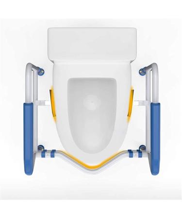 ABXTAO Bathroom Grab Bars Toilet Safety Rails Adjustable Surround Frame with Anti-Slip Arms for Assist Elderly Seat Support Bath Shower Grab Bars Blue - Buy Online on GoSupps.com