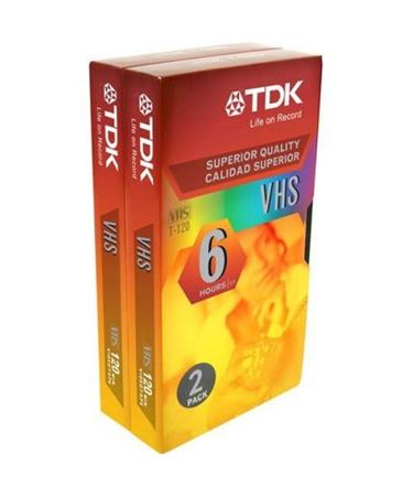 TDK 2-Pack VHS Tapes (ST120XPS2)