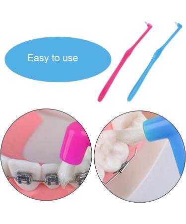 Buy Tufted Interspace Toothbrushes - 2 Pcs Soft Plastic Handle for Orthodontic Care & Detail Cleaning | Extra Clean & Compact - Buy Online on GoSupps.com