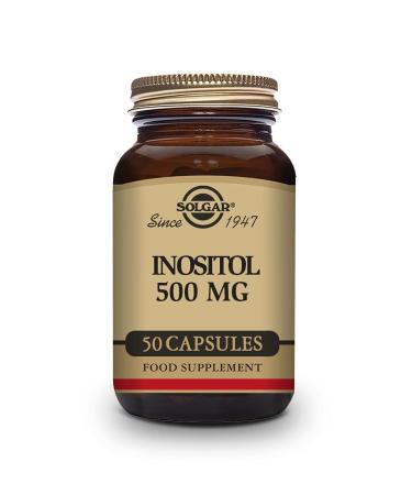 Solgar Inositol Vegetable Capsules, 500 mg, 50 Count - Buy Online on GoSupps.com