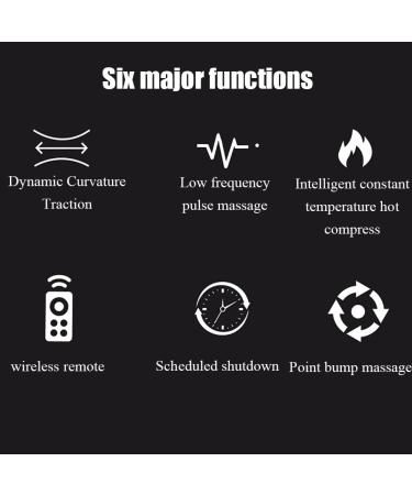 RK XKJ Electrical Lumbar Vertebrae Massage Device - Air Pressure Decompression TENS Pulse 15 Gear Settings 3-Speed Temperature Control for Lumbar Spine Relief - Buy Internationally - Buy Online on GoSupps.com