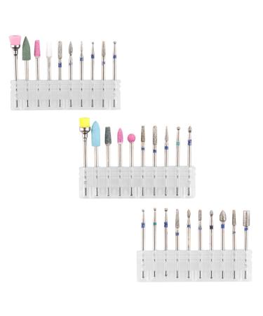 Beaupretty 3 Sets Nail Polisher Manicure Polisher Nail Drill Bits Manicure Polishing Accessory Manicure Sander Manicure Grinding Head Usb Manicure Drills Electric File Alloy Tungsten Steel