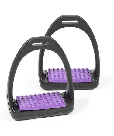 Shires Compositi REFLEX Stirrups (691) Shock Absorbent Colours - Adult (4.75") Black-Black Adult (4.75") - Buy Online on GoSupps.com