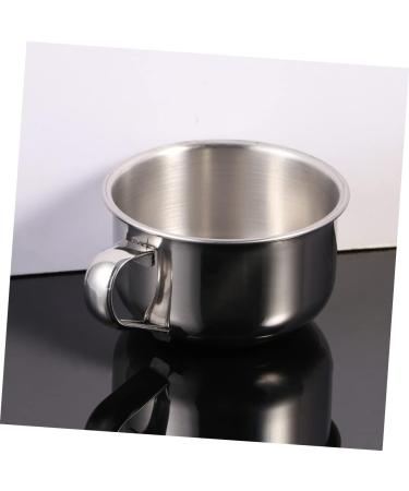 Buy Minkissy 2-Piece Stainless Steel Shaving Brush Bowl Set - Durable Barber Mug & Soap Holder - Perfect for Beards - International Shipping Available - Buy Online on GoSupps.com