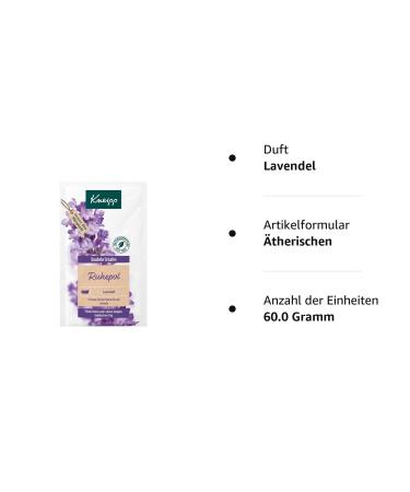Kneipp Bath Crystals Ruhepol - Relaxing Lavender Soak for Peaceful Evenings | 60g - Buy Online on GoSupps.com