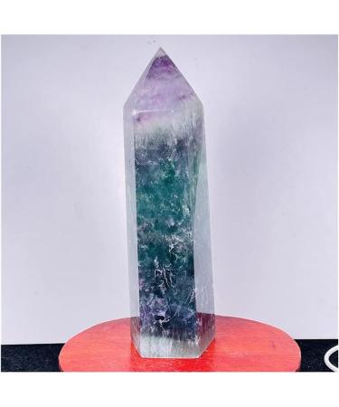 JUKUCKV Fluorite Quartz Crystal Obelisk - 1015g Spiritual Support & Healing Decoration - Buy Online on GoSupps.com