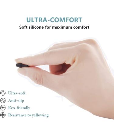 12 Pairs Black Adhesive Silicone Eyeglass Nose Pads - Anti-Slip Stick-On for Plastic Frames - Buy Online on GoSupps.com