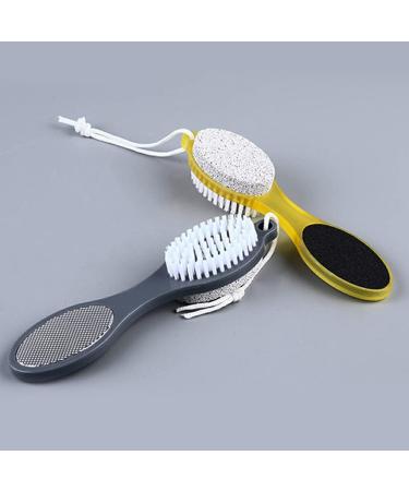 Dajidafu PP PS Foot File Replacement Solid Color Hanging Pedicure Exfoliating Dead Skin Remover Bath Brush with Lanyard Yellow - Buy Online on GoSupps.com
