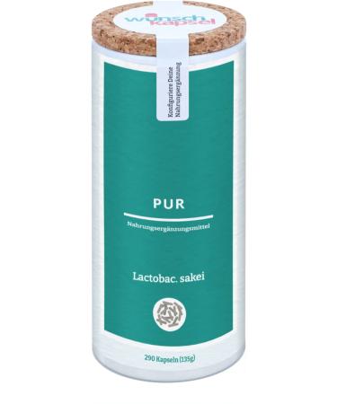 Lactobacillus sakei Pur 1 billion (1 x 10 9) CFU 290 handmade capsules. Ideal for supporting the nose and sinuses