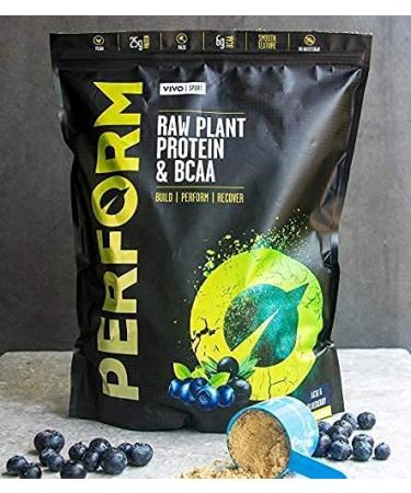 Vivo Life Perform Vegan Protein Powder - Acai & Blueberry Flavor 18.7oz - 0.88oz Pack - Plant-Based Formula for Energy & Recovery - Buy Online on GoSupps.com