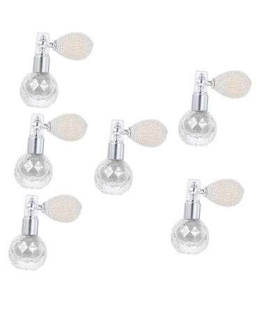 Didiseaon 6 Pcs Body Air Bag Powder Facial Tool Glass Sparkling Powder Gloss Powder Spray Shimmer Travel Mini Silverx6pcs mediumx6pcs
