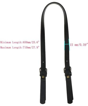 Semetall PU Leather Purse Handles 2 Pcs 65cm to 71cm Adjustable Leather Shoulder Strap Black Leather Purse Strap Leather Shoulder Strap Purse Straps Replacement for Crossbody - Buy Online on GoSupps.com