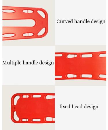 Portable Emergency Spine Board - Plastic First Aid Back Support with Head Bed & Spider Belts - International Shipping Available - Buy Online on GoSupps.com