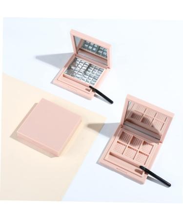 VINTORKY 2pcs Empty Eyeshadow Palette Makeup Pallette Empty Eyeshadow Dish Highlighters DIY Cosmetics Pink - Buy Online on GoSupps.com