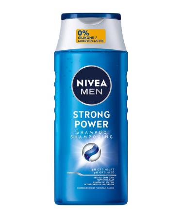 Nivea Men Strong Power Shampoo strong hair shampoo without silicones and microplastics men shampoo with marine minerals and pH-optimized formula (250 ml) 250 ml (1 Pack) - Buy Online on GoSupps.com