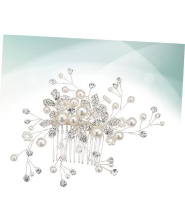 minkissy Tiara Bridal Headdress Bridal Hair Comb Women Hairpin Wedding Headpiece European and American Hair Dryer Bride - Buy Online on GoSupps.com