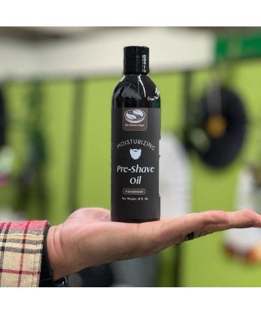 Sandalwood Pre Shave Oil for Men - 8 fl. Oz Premium Formula for Superior Shaving Experience | Works with Straight/Safety Razor and Doubles as Beard Conditioning Oil - Buy Online on GoSupps.com