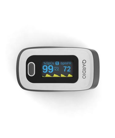 Qardio Bluetooth Pulse Oximeter - Smart SpO2 Blood Oxygen Sensor | Track Results with Free iOS & Android App - International Shipping Available - Buy Online on GoSupps.com