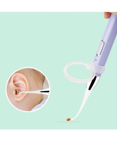 Earwax Cleaner Kit | Ear Wax Picker Rechargeable Cleaning Spoon with Light Visible Earwax Cleaning Digger Curette for Adults Children Salon Home Spa Taro Purple - Buy Online on GoSupps.com