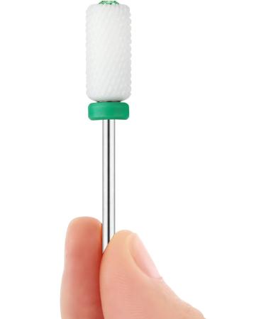 JC Premium Ceramic Nail Drill Bit Set - 2Pcs for Acrylic, Gel & Thick Nails | Durable & Decorated with Crystals - 3/32'' Universal Size | Coarse Grit for Nail Care & Design - Buy Online on GoSupps.com
