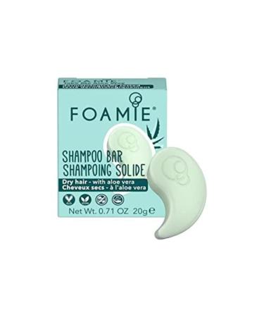 FOAMIE Travel Sized Body Bar Moisturising Aloe Vera for Hydration and Shine PH Balanced Soap-Free No Sulphates or Parabens. Made in the UK.