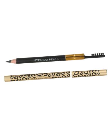 OHPHCALL 2pcs Eyebrow Pencil Brush Eyebrows Eyebrow Grey Pencil Eye Brow Stamping Kit Eyebrow Brush Uk 1 count (Pack of 1) Black