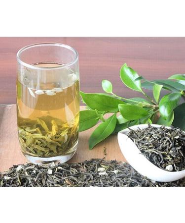 Jasmine green tea high grade 1 pound (454 grams) loose leaf in bag packing. - Buy Online on GoSupps.com