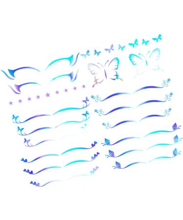 Healeved 18 Sheets Eyeliner Adhesive Eye Makeup Stickers Star Stickers Silver Eye Shadow Womens Makeup 1 count (Pack of 1) As Shownx3pcs - Buy Online on GoSupps.com