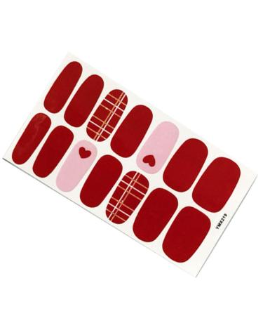 dijiusidy Nail Art Stickers Self-Adhesive Fingernail Decal with Strap Glue DIY Art Decor Full Cover Manicure Kits for Women Girls YMX219