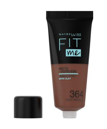 Maybelline Fit Me Matte & Poreless Makeup No. 364 Deep Bronze - 30 ml | Full Coverage Foundation for Flawless Skin - Buy Online on GoSupps.com