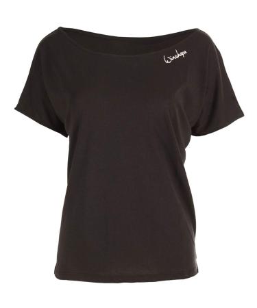 WINSHAPE Women's Ultra Light Modal Short Sleeve Shirt MCT002 T-Shirt L Western Black