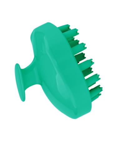 Tovinanna Hair Schuppenw scher Bathroom massage garbage cleaning shampoo bathing accessory head scratches Plate-suction household appliances head massage brush head tool hairbrush shampoo brush 9.5x7cm green